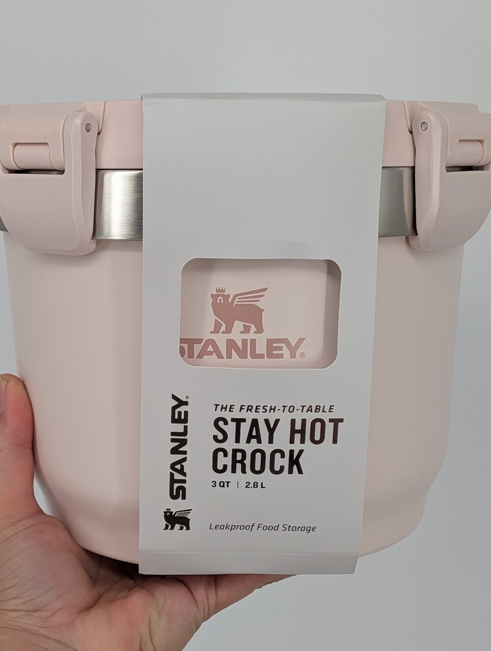 New Stanley 3 Quart Fresh-To-Table Stay Hot Crock rose quartz 10hrs hot or cold